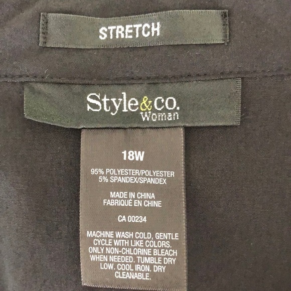 Nwt Style & Co black blazer size 18W - Picture 2 of 4